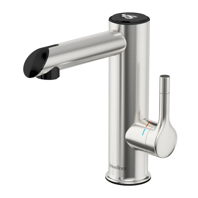 Briwellna Elektrische Warer Heizung Wasserhahn Edelstahl Heizung Wasserhahn Für Badezimmer 220V Warmwasserhahn Mini Fließende Warmwasserbereiter
