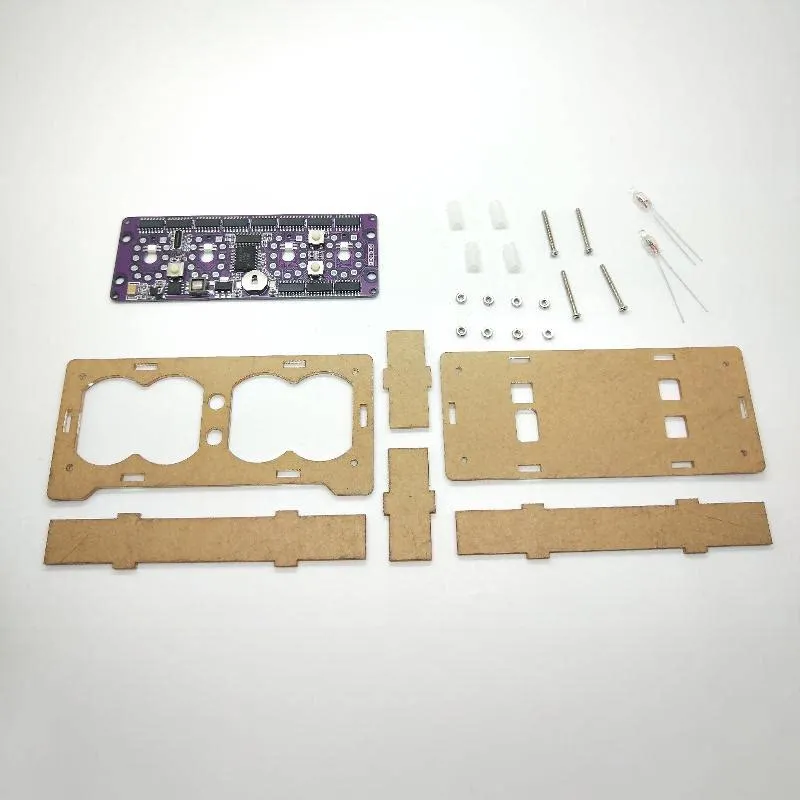 Acrylic Kit 4-Position IN12 True Glow Tube Clock, Vintage, Steampunk