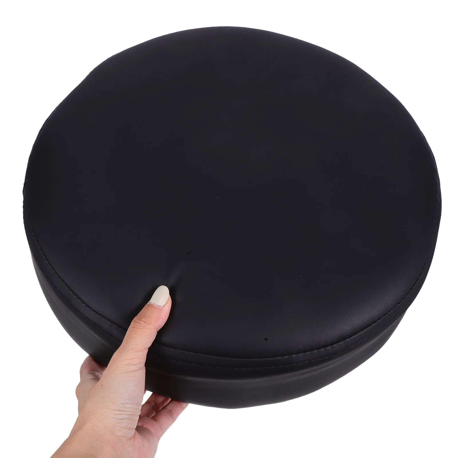 

7Cm Round Cotton Padded Stool Seat Cushion For Bar Chairs Home Office Restaurant School Furniture Repair Replacement Pu Cover