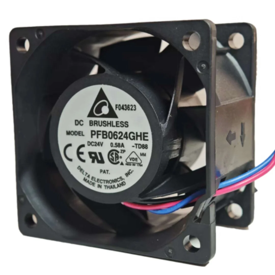ADDA PFB0624GHE DC 24V 0.58A 60x60x38mm 3-Wire Server Cooling Fan