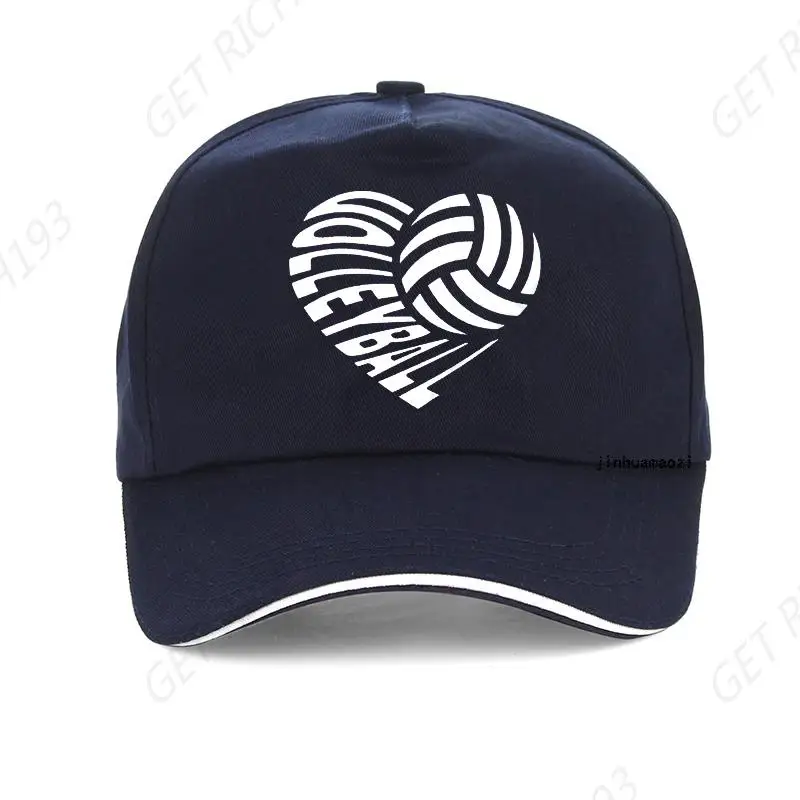 

Volleyball Boys Anime Heart Shaped Baseball Cap All Seasons Outdoor Beach Sunhat Unisex Adjustable Hat Snapback Gorras