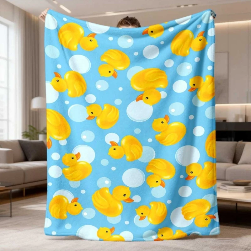 Colorful Marine Creature Full Print Throw Blanket,Soft Bed,Lounge Cover,Chill Night Cover,Birthday Home Casual Souvenir