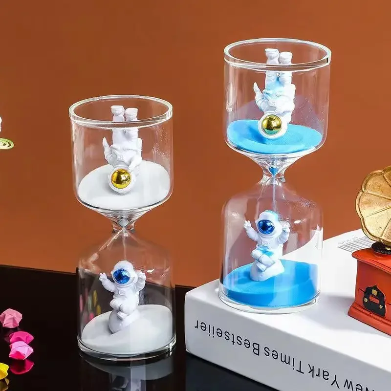 Astronaut Hourglass Sand Timer , 10/20/30/40/60 Minute Hour Glass Sand Timer, Home Decor Ornament, Sand Clock Birthday Gift