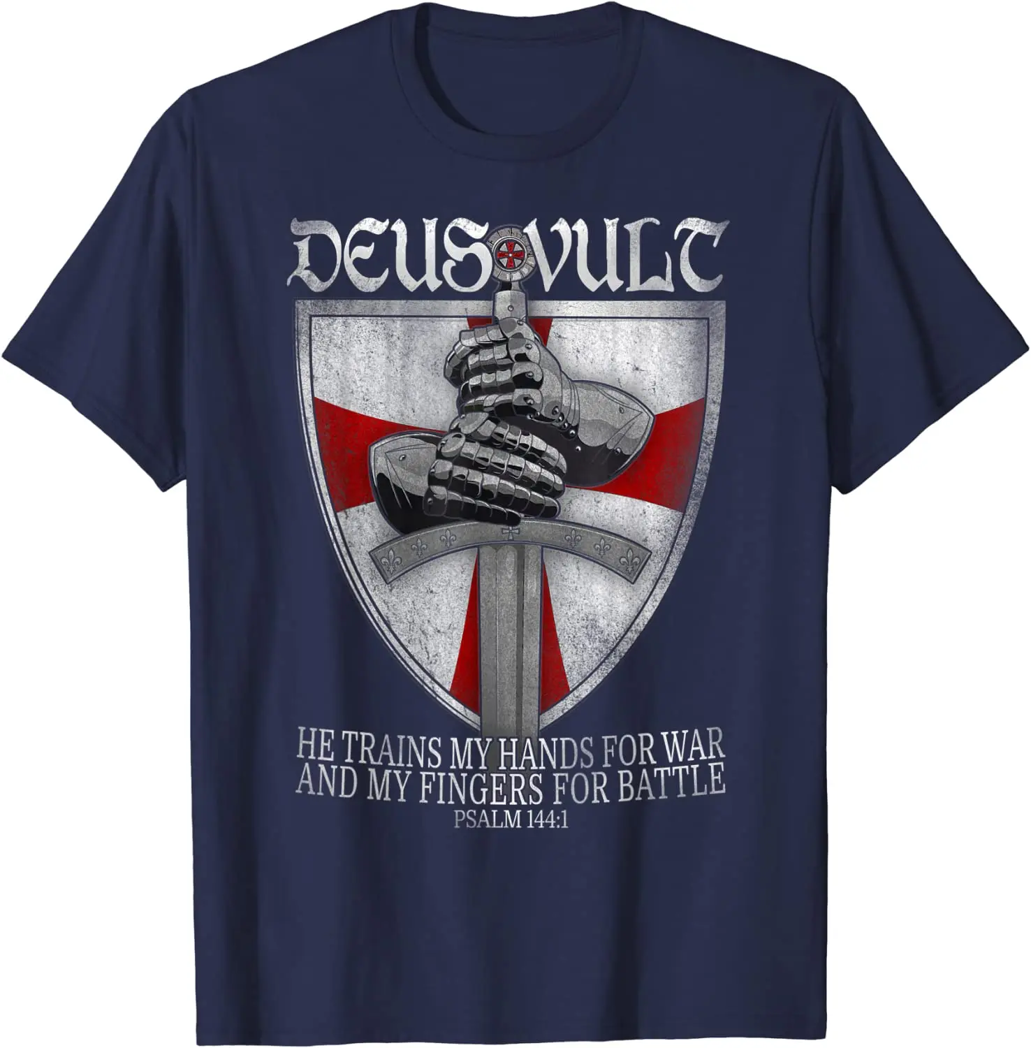 Deus Vult Crusader Christ Cross Shield Knights Templar T-Shirt 100% Cotton O-Neck Short Sleeve Casual Mens T-shirt Size S-3XL