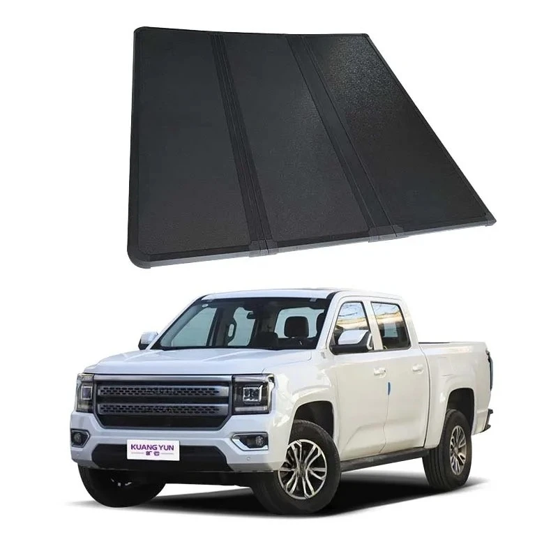 

Alloy Hard Tri-Fold Tonneau Cover for Nissan Frontier 2022-2024 Low Profile Pickup Truck Bed Cover Accessories Model Tacoma