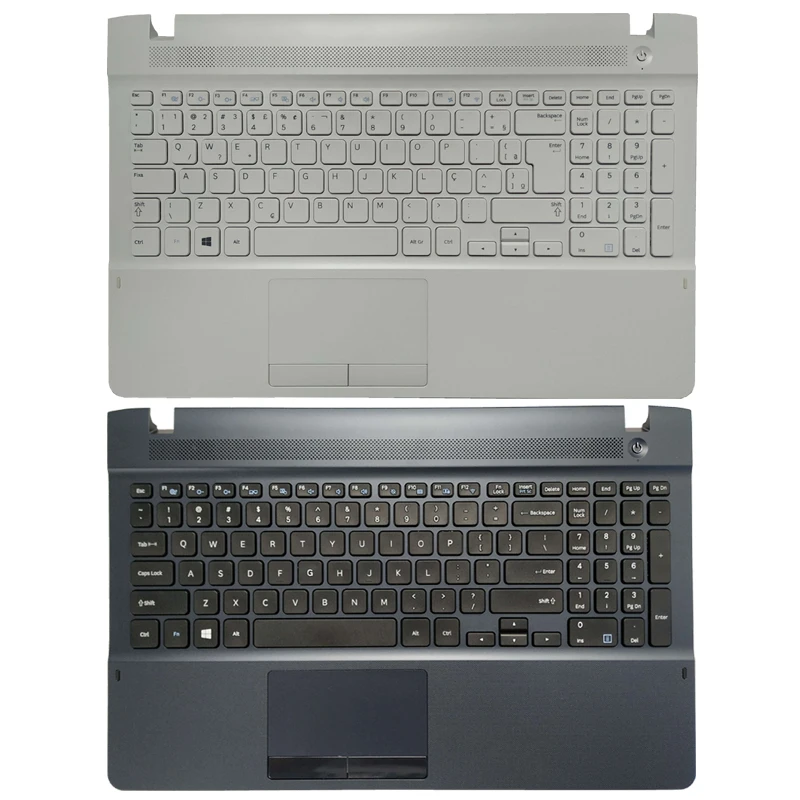 

for Samsung NP 270E5R 270E5J 270E5G 270E5U US/Brazil Laptop keyboard with palmrest upper cover BA98-00569A BA98-00569B