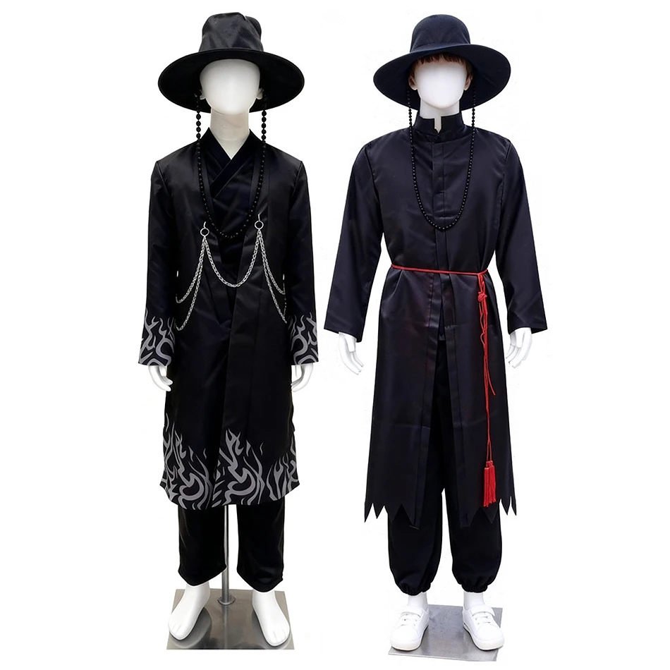 

K-Pop Saja Cartoon Boys Jinu Cosplay Demon Stage Performance Hunters Outfits Men Children Carnival Halloween Party Clothing