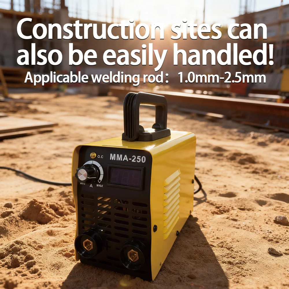 MMA250 mini manual welding electric welding machine, suitable for welding electrode 1.0-2, fully equipped