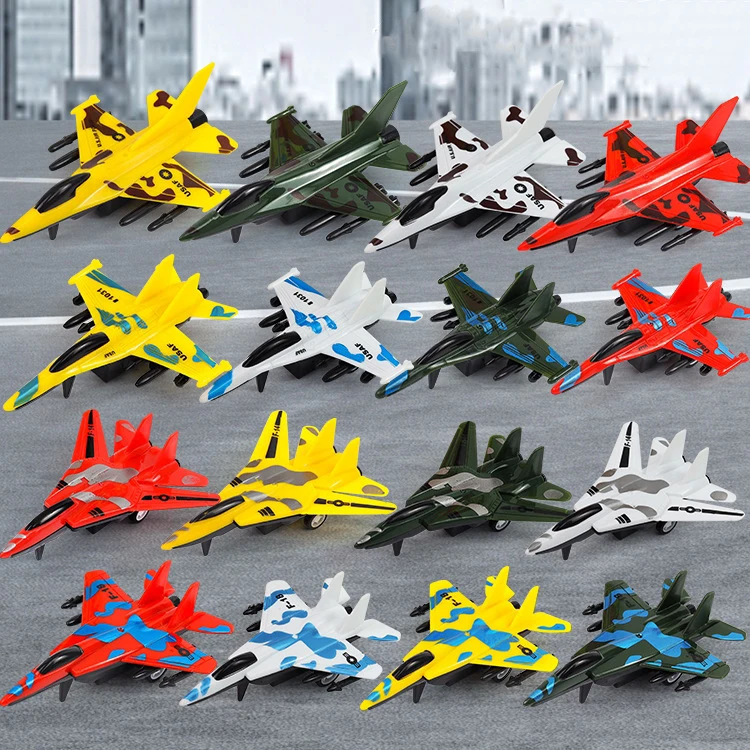 

2Pcs Children's Toy Car Camouflage Military Model Fighter Model Mini Airplane Pull Back Car Toy Children's Puzzle Toys Boy Gifts