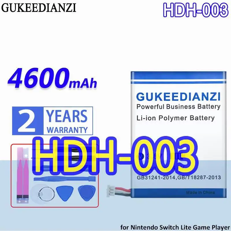 

Безопасный аккумулятор игровой консоли емкостью 4600 мАч для Nintendo Switch Lite Hdh-003 Hdh-001 Hdh-002