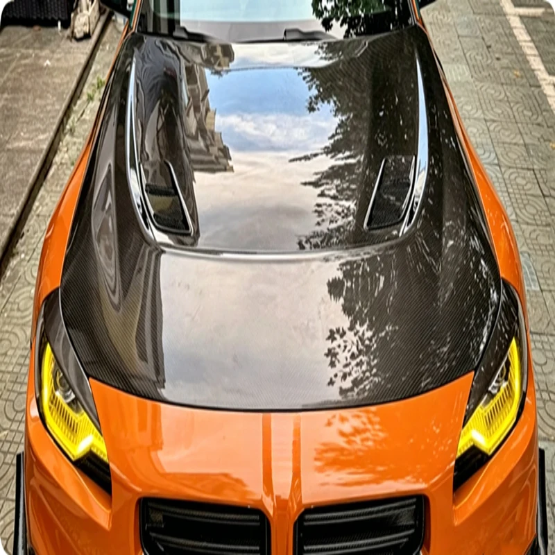 High Quality AN Style Prepreg Dry Carbon Fiber Bonnet Fit For G87 M2 2022+ Auto Replacement Parts