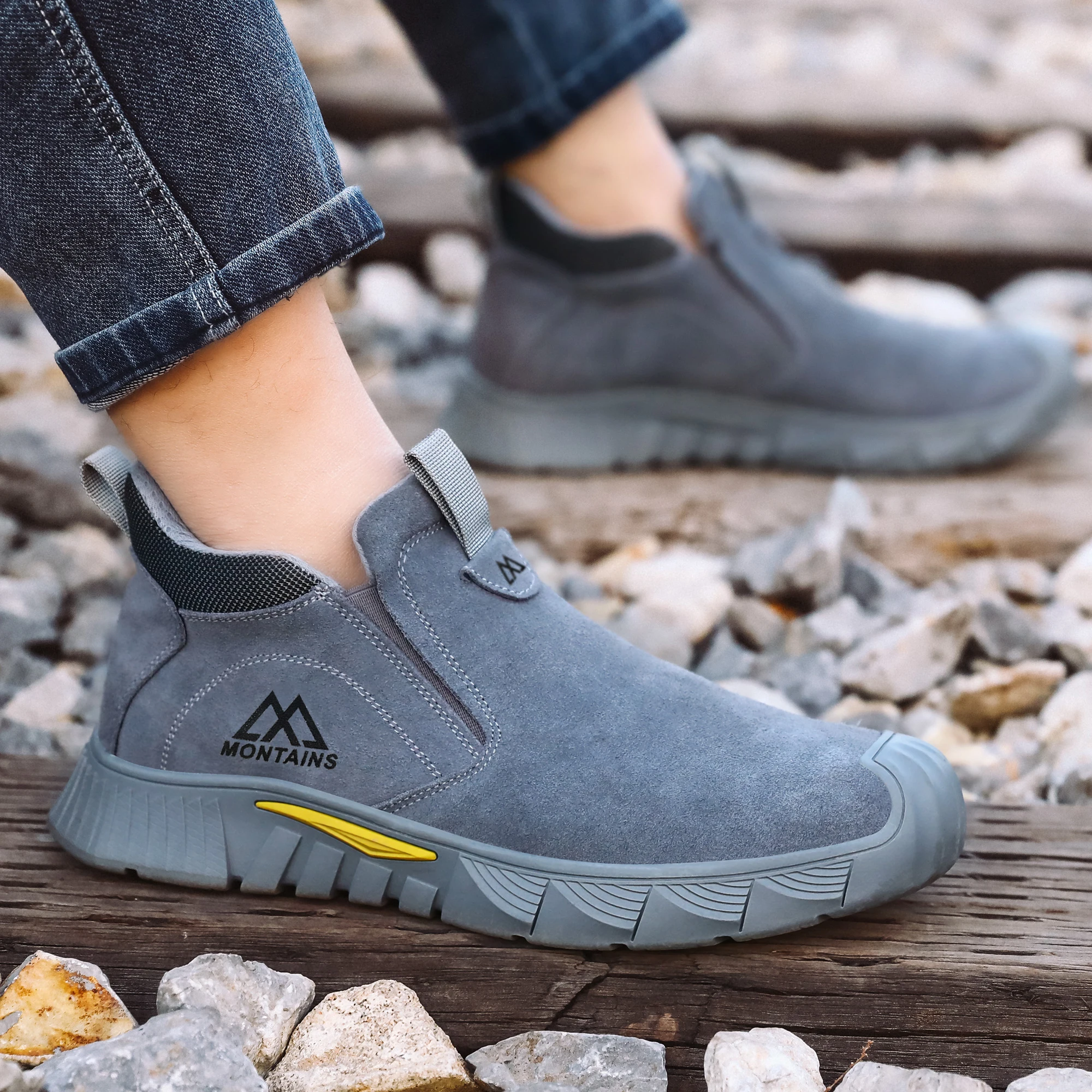 Durable Men's Safety Shoes Fas - Leather Work Factory ulasan dan harga