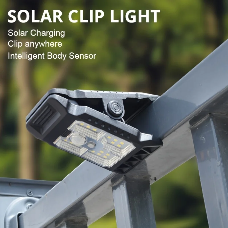 

Mini Motion Sensor Solar Garden Light Outdoor Waterproof Clip on Solar Wall Lamp for Outside Fence Patio Pathway Security Lights