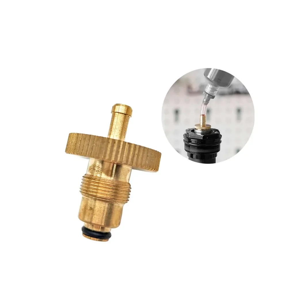 1 pcs Bike Front Fork Bleed Fitting Connector For All Suspension Forks Charger Damper Oil Filling Connector Bicycle Parts