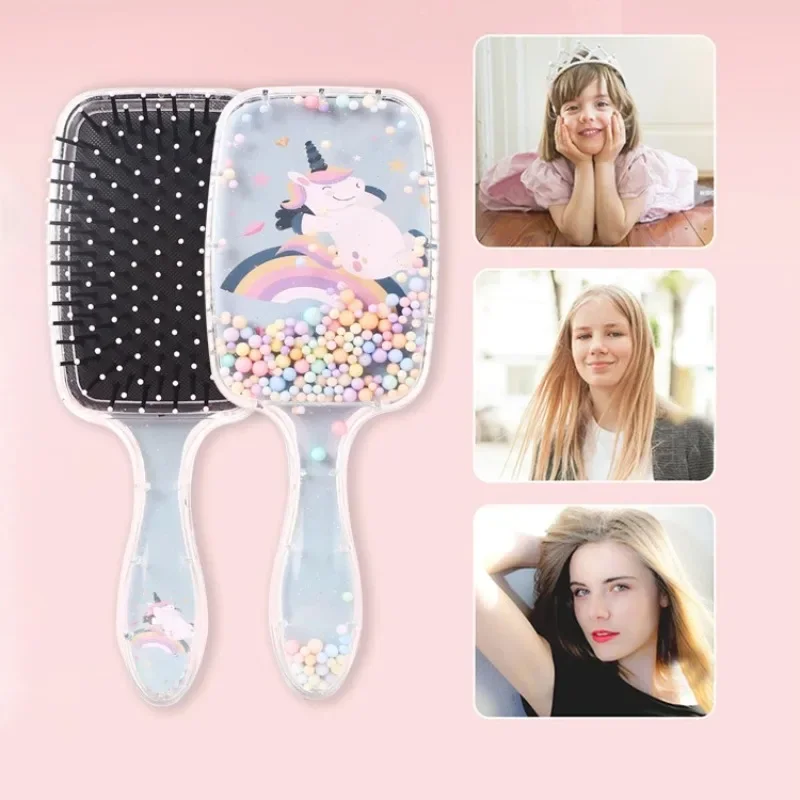 1-częściowy grzebień do włosów dla dzieci Kawaii Cute Cartoon Animal Panda Unicorn Massage Air Cushion Comb dla dziewczynki Sweet Hair Comb