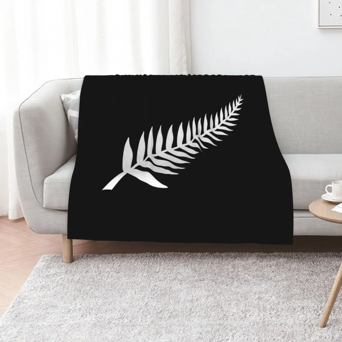 Silver Fern Design Throw Blanket Thins Warm For Baby Sofa Beach Designers Blankets