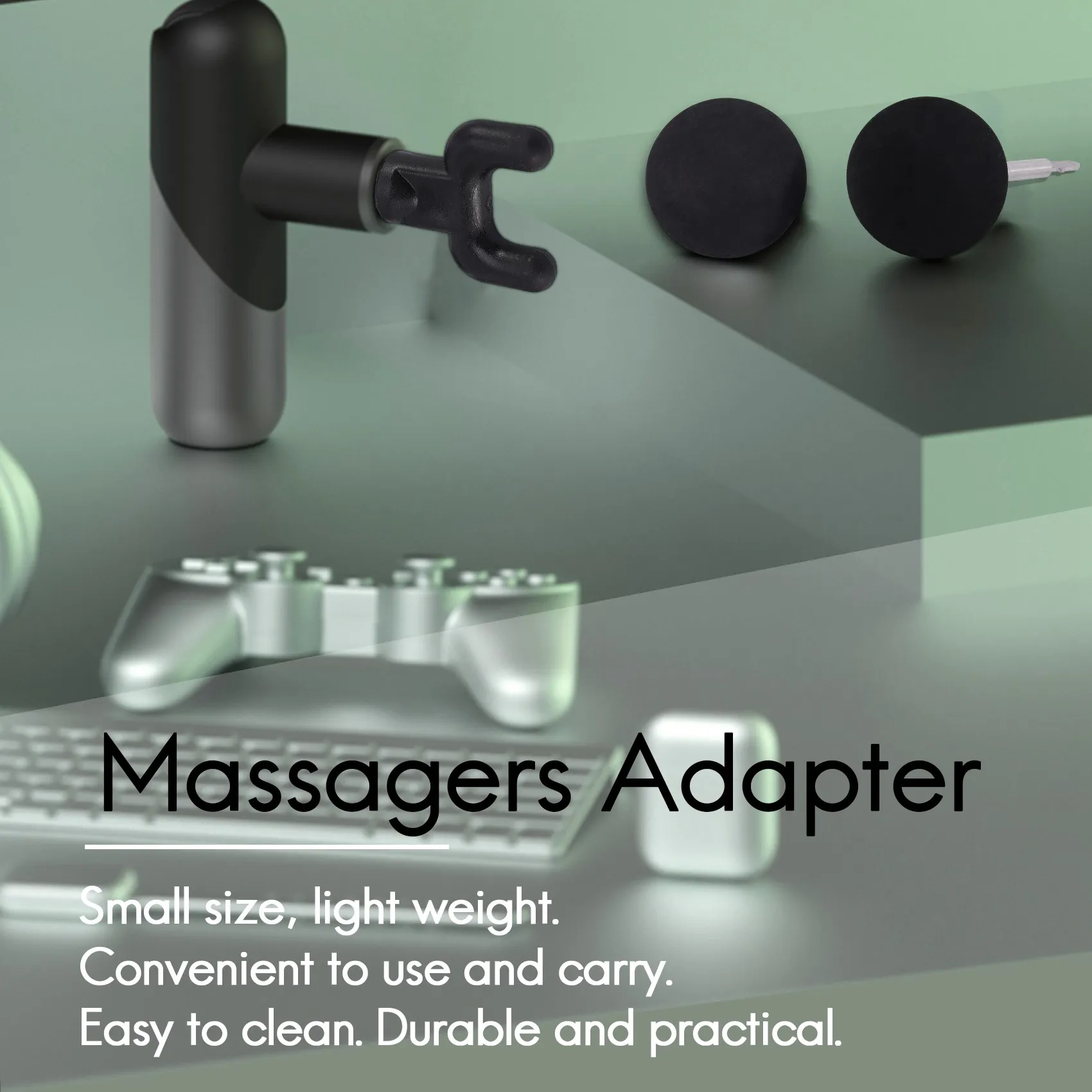 6PCS/Set Muscle Relaxation Massage Jigsaw Electric Massagers Adapter Percussion Massage Tips Kit Attachment Massager