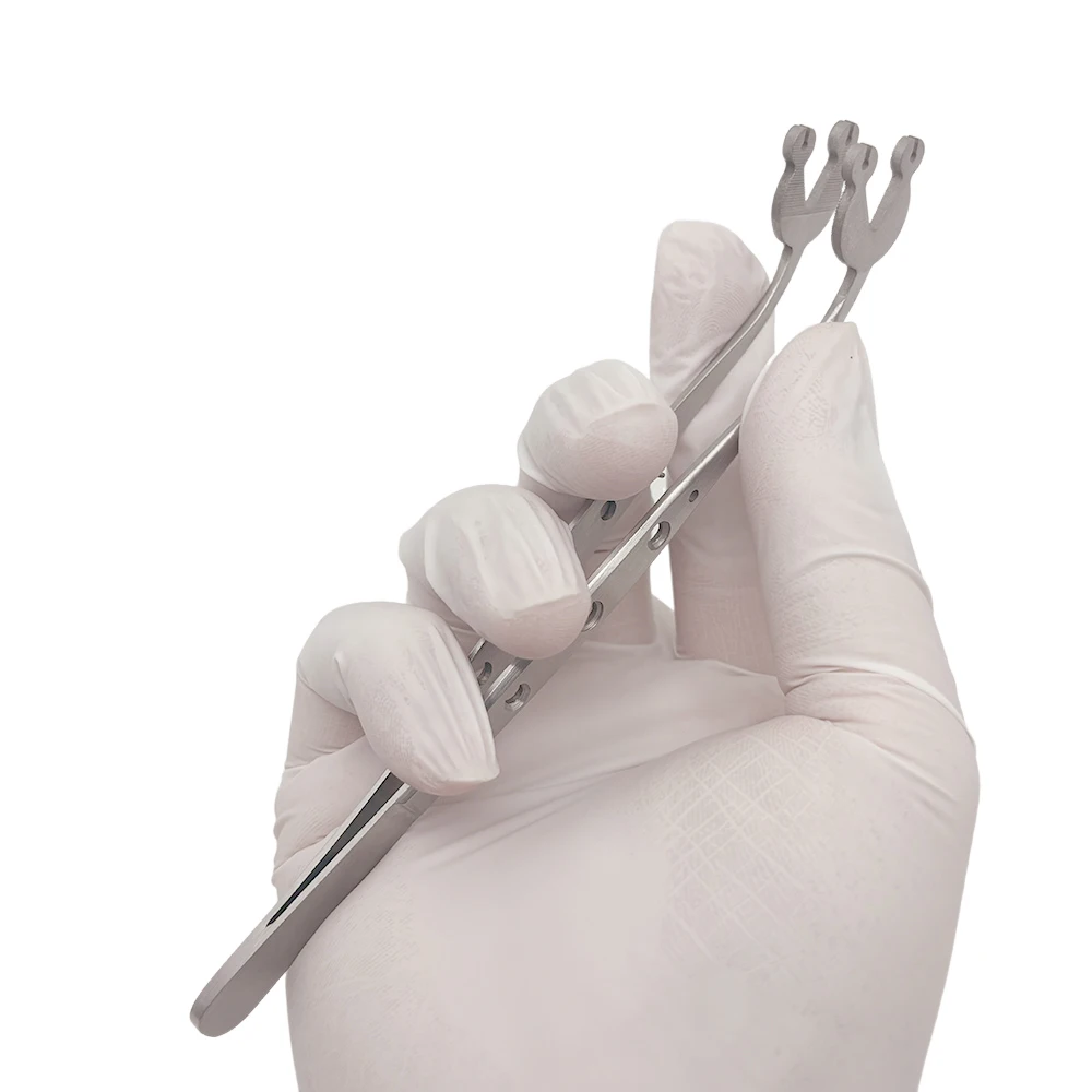 Stainless Steel Suture Corn Tweezer single hole and Double Hole Tip Dental Surgical Tool for Precise Stitching & Operation
