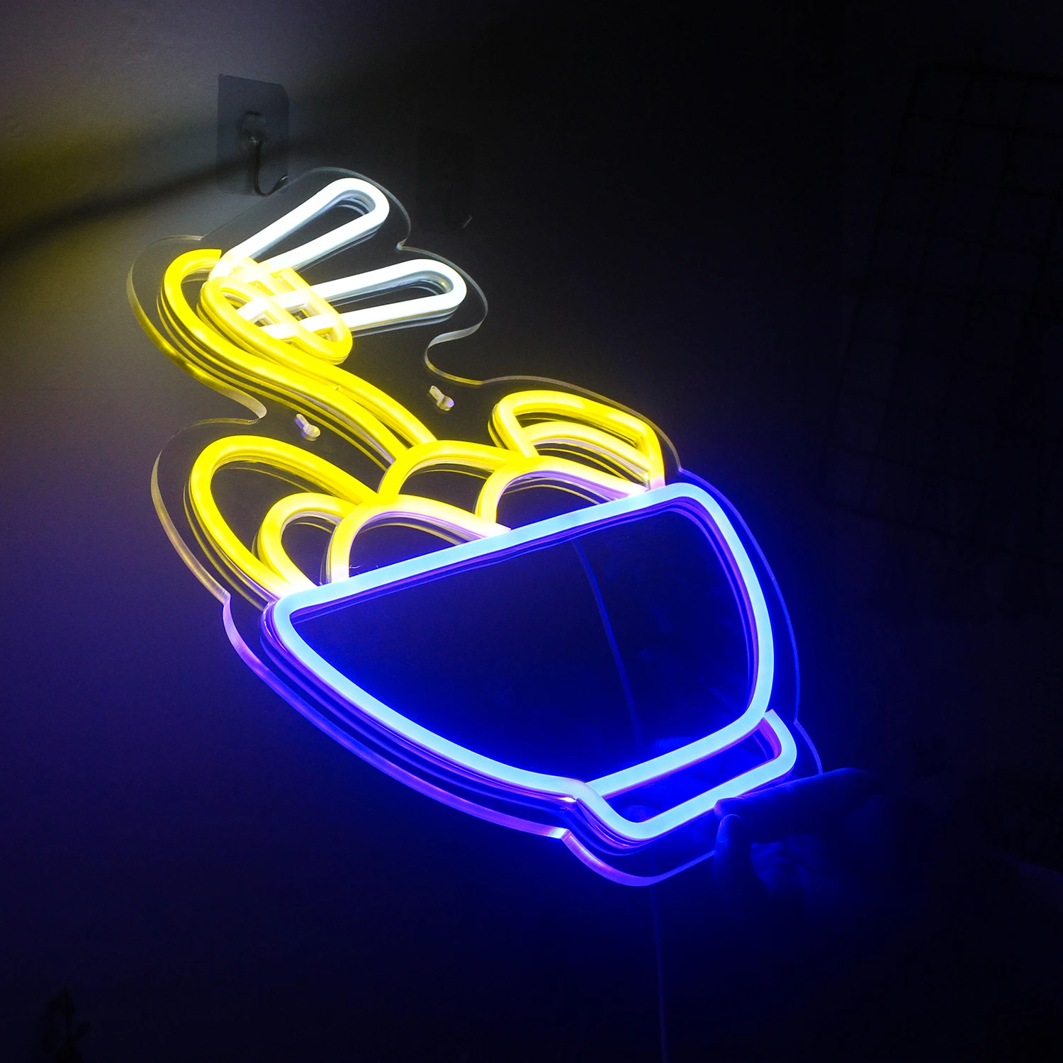 Imagem -02 - Ramen Japanese Noodles Neon Sign Casamento Neon Sign Festa Neon Quarto Luz de Néon Personalizada Led Neon Wall Decor