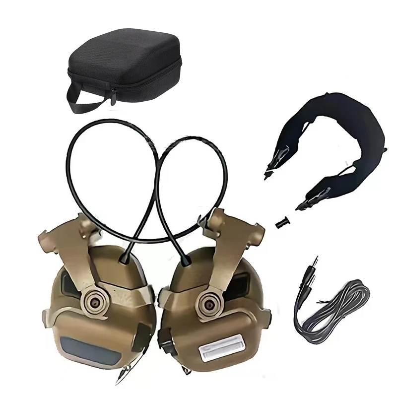 Imagem -06 - Earmor Capacete Militar Headphones M31x-mark3 Protetores Auditivos Capacete Airgun Protetores Auditivos Protetores Auditivos