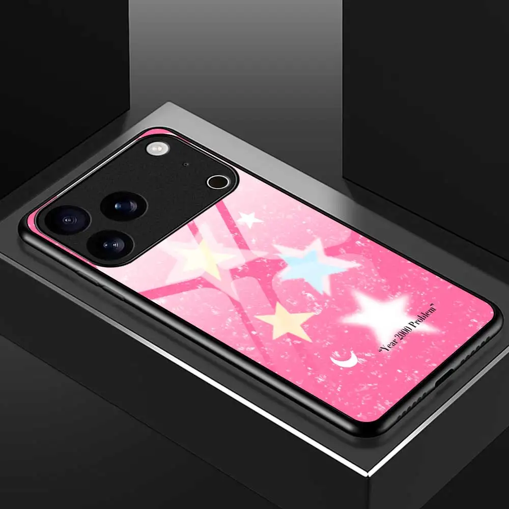 حافظة لهاتف آيفون 17 برو ماكس 17 اير 16 15 14 برو ماكس بلس 13 12 11 برو ماكس 16e XS ماكس XR X 7 8 غطاء زجاجي