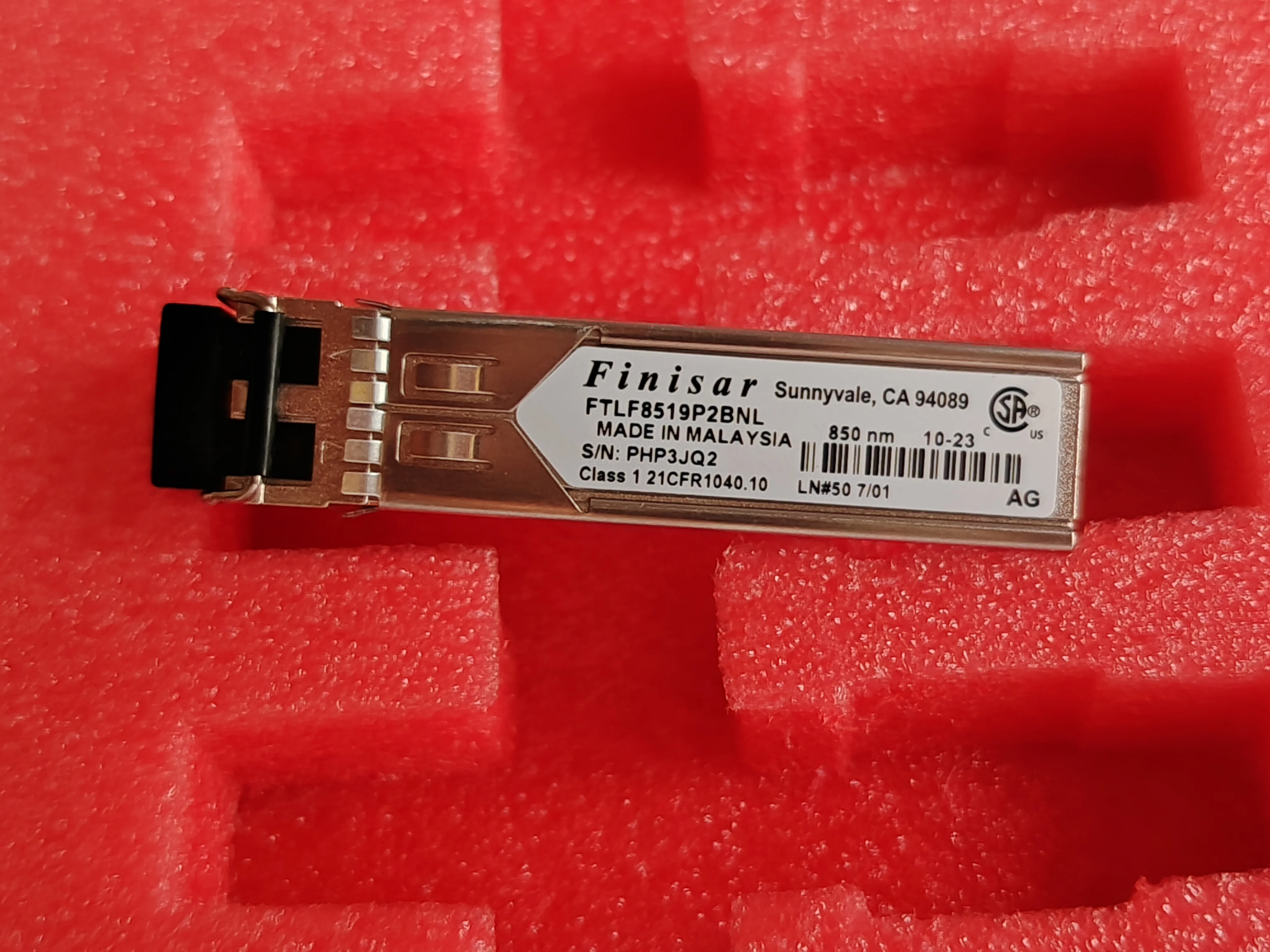 Finisar 1GB SFP FTLF8519P2BNL FTLF8519P3BNL 1.25G 850NM Gigabit optical fiber module 1.25G Transceiver