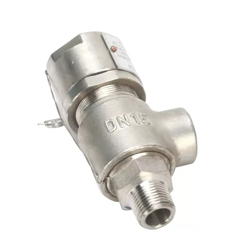 304 Stainless Steel Spring Micro-opening Type External Thread Safety Valve A21W-16P Corrosion Resistant Valve