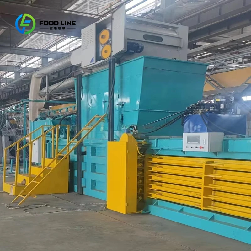 Customized Horizontal Hydraulic Waste Paper Plastic Light Metal Baler Baling Machine for Polyester Waste