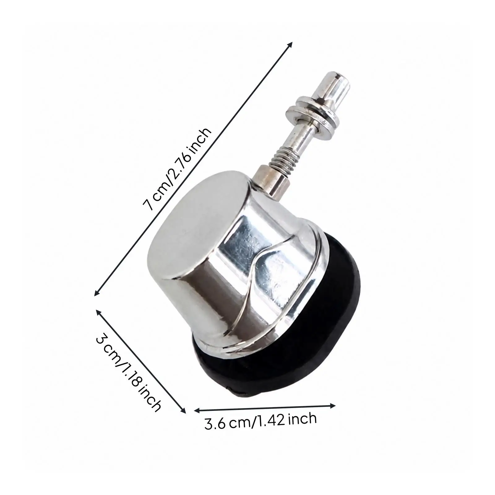 Compact Drum Lug Screw Cover Aluminum Alloy Preassembled Threaded Bolt Hardware for Drum Set Repair and Custom Build
