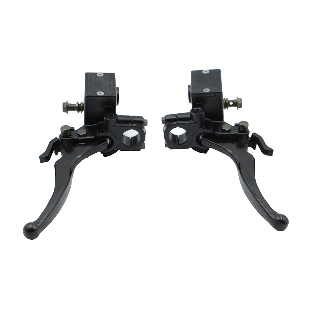 22mm Left /Right Front Master Cylinder Handlebar Hydraulic Brake Lever With Parking Brake For 150-250cc GY6 ATV Quad Bike Parts
