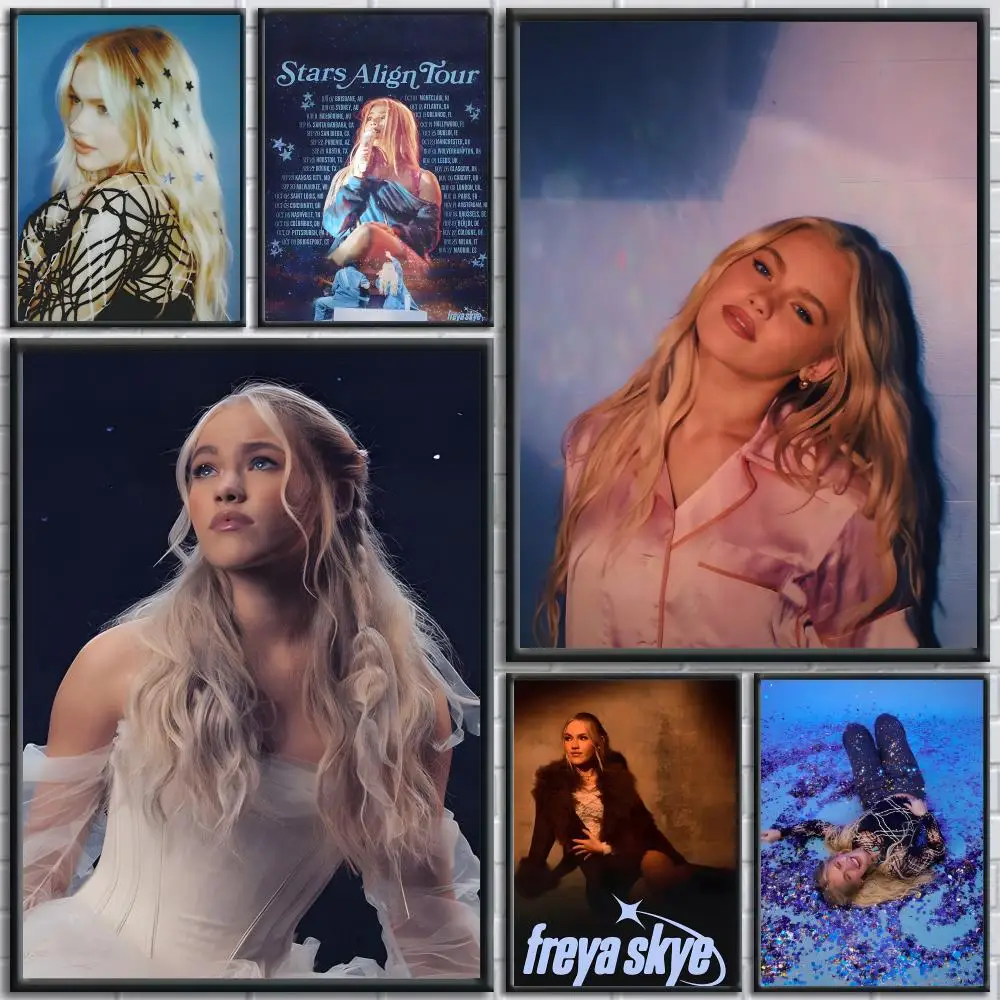 Popular Singer F-Freya Skye Poster Trendy And Easy-to-Apply Wall Art Stickers For Home Decor And Dorm Room Walls
