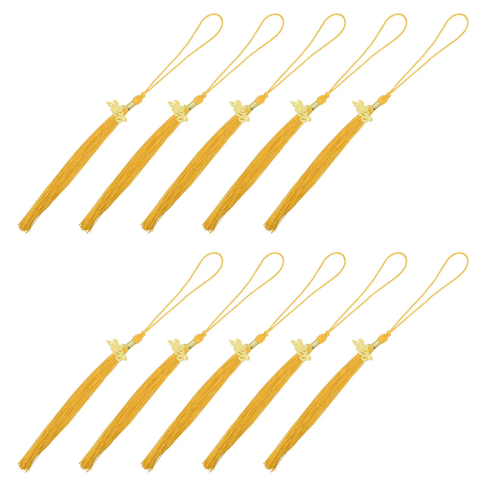 

10 шт. Элегантные подвески-кисточки для выпускных шапочек 2026 года, украшения для выпускных головных уборов, сувенирные аксессуары для церемоний выпускных в школах и колледжах