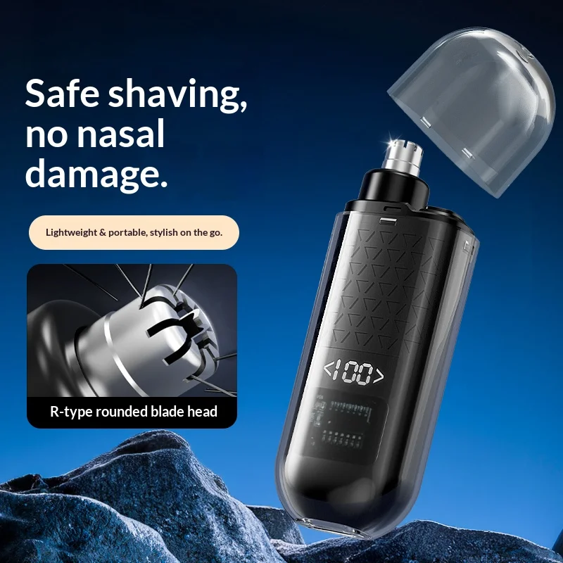 SoftAura 2026 New Portable Electric Nose Hair Trimmer USB Charging Nose Ears Eyebrow Trimmer for Men Rechargeable Painless Set