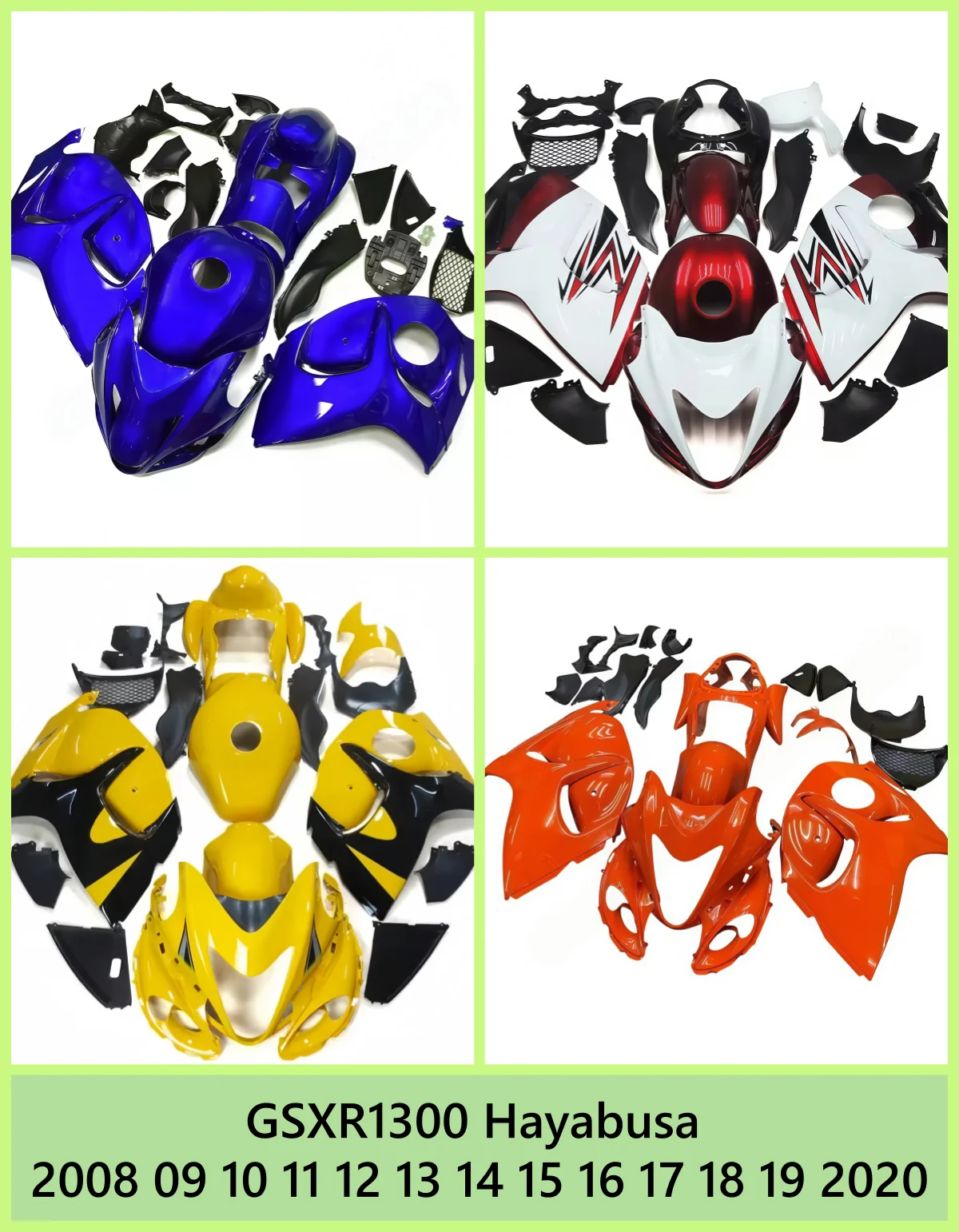 Suitable for Suzuki GSXR1300 Hayabusa 2008 09 10 11 12 13 14 15 16 17 18 19 2020 motorcycle fairing housing accessories