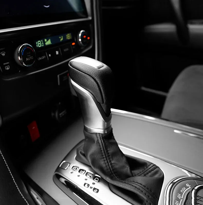 Black Silver Shift Gear Knob Replacement for nis san Patrol Y62 2016 2017 2018 2020 2023 2024 Accessories