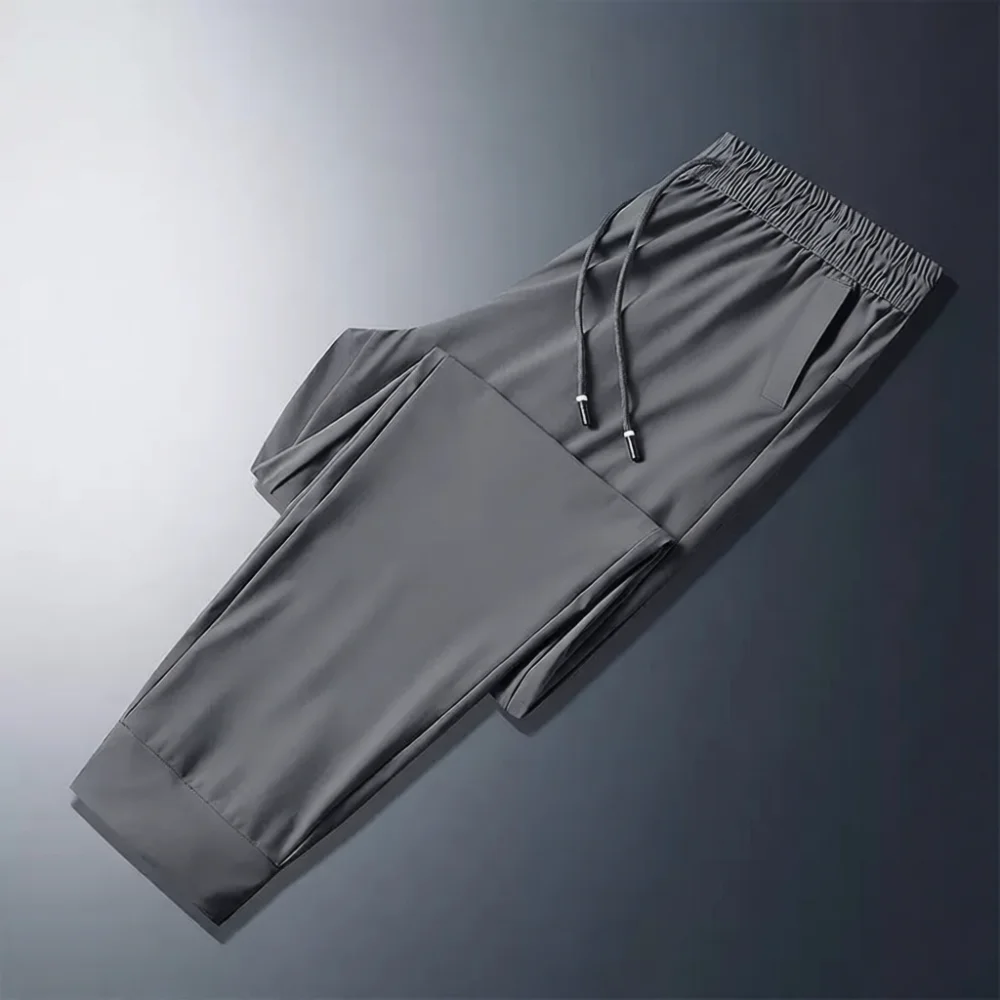 Mens Casual Summer Pants Loose Construction Work Trousers Zipper Pockets Breathable Durable Labor Clothing Straight Fit