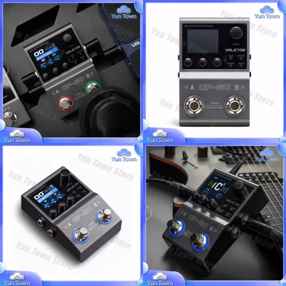 Valeton GP-50 for Guitar Multi Effects Processor with SnapTone IR Loader Compact Single Block Pedal for Electric Acoustic