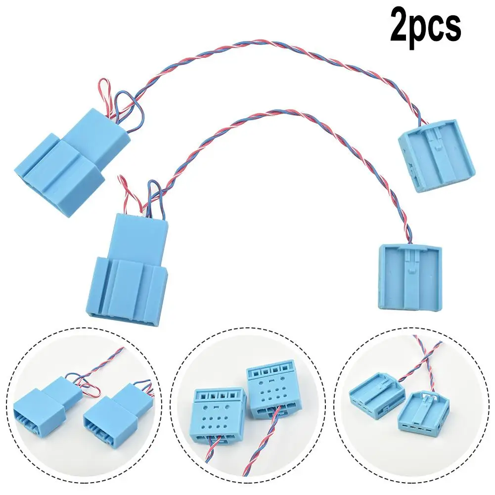 

For 2 Pcs Underseat Subwoofer Connector Harness Lossless Line Pigtail Cables Durable For Sub-woofer Adapter Cable