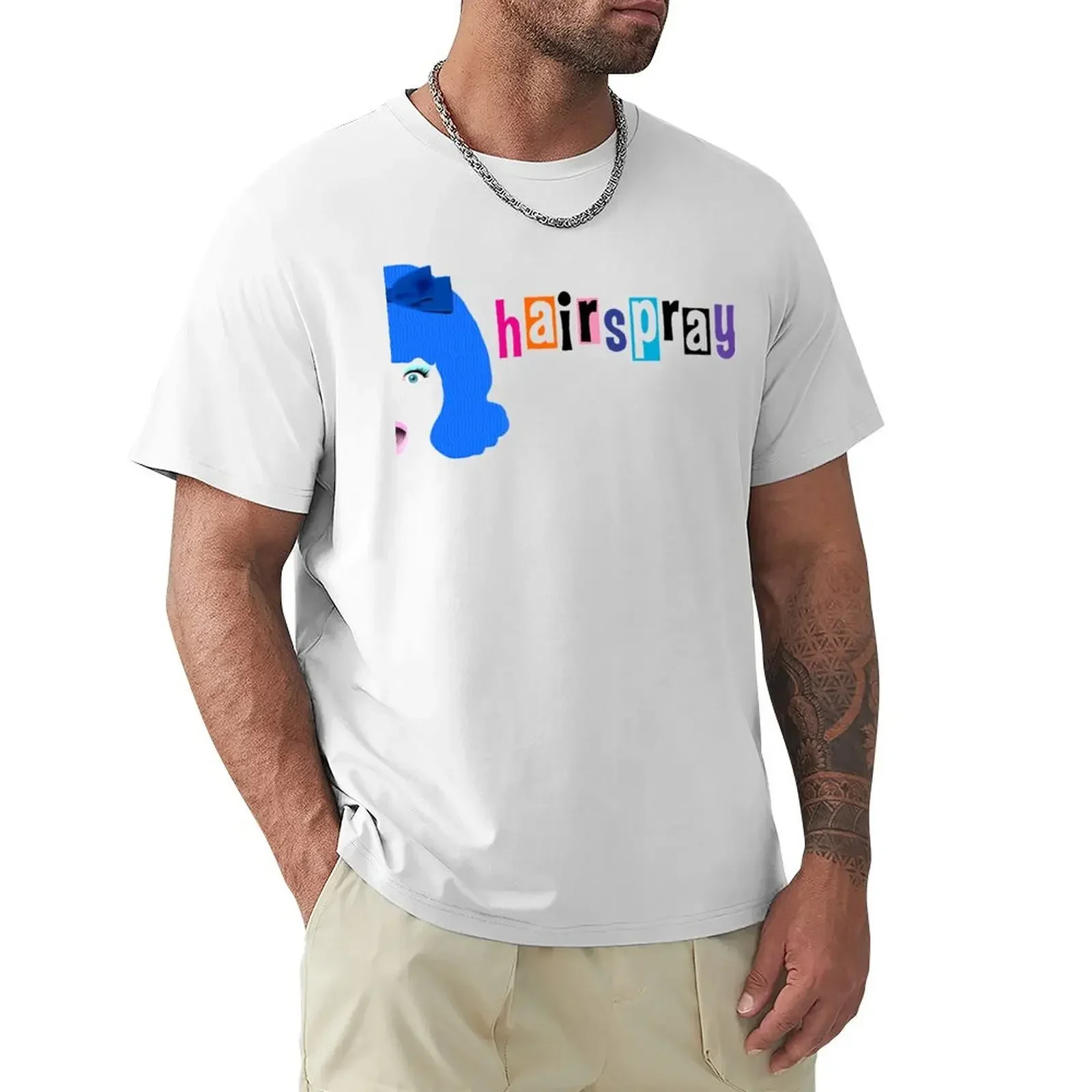 

hairspray-logo T-Shirt Short sleeve tee plain compression shirt men