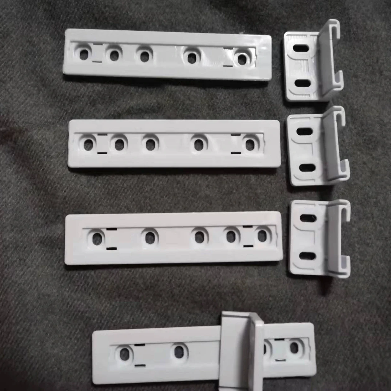 1Set of Fridge door slide rail mounting kit refrigerator door sliding guide integrated cupboard built in kit