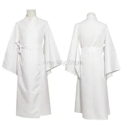 Women's Men White Yukata Dress White Japanese Traditional Kimono Inner Nagajuban Underwear Noragami Yukine Costume