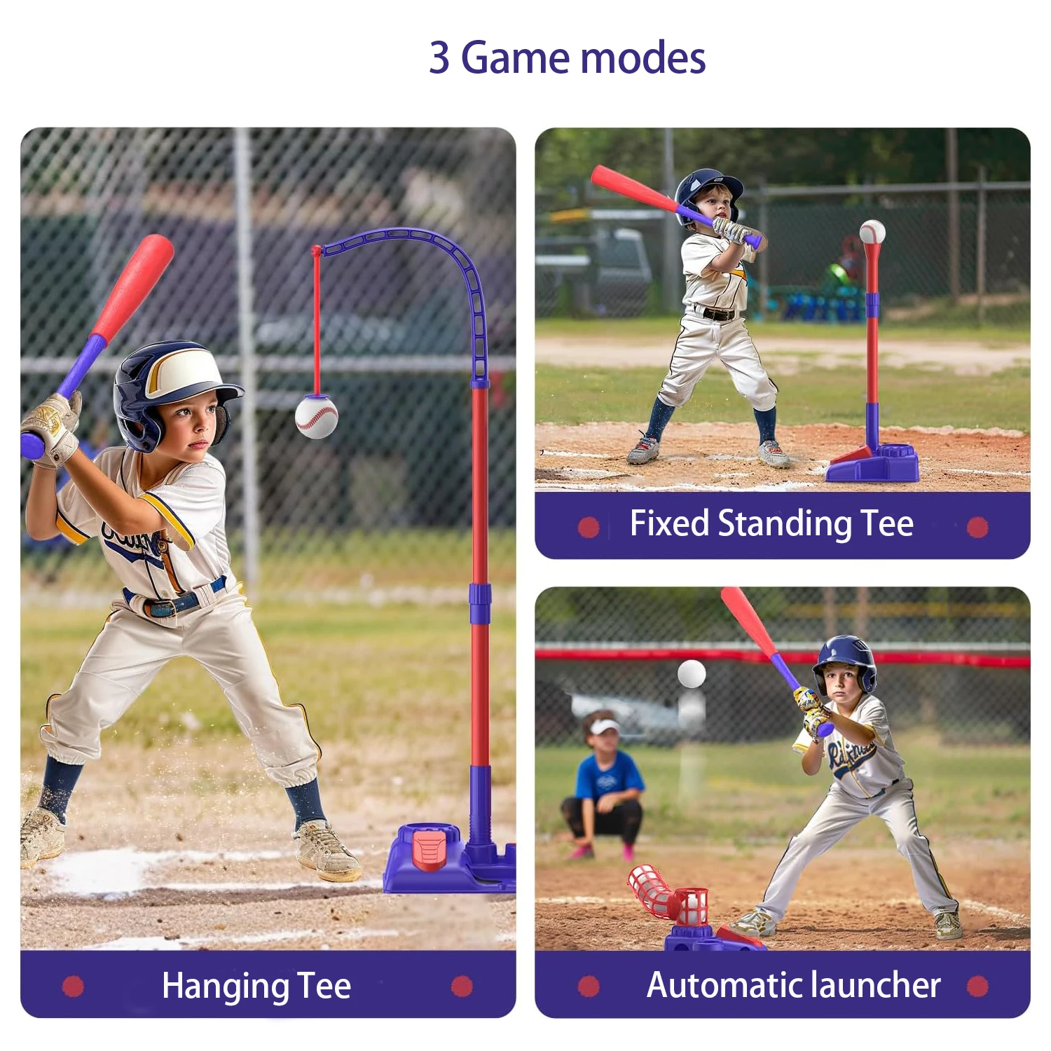 Children's Baseball Launcher Training Set Children Baseball Machine Parent-Child Interaction Outdoor Sports Training Baseball Ma