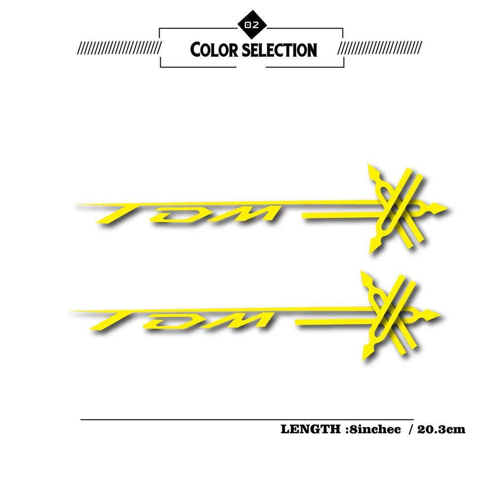 جديد دراجة نارية دراجة عجلة ملصق ملصق خزان الوقود عجلة خوذة موتو مقاوم للماء شعار عاكسة لياماها tdm 850 900 TDM