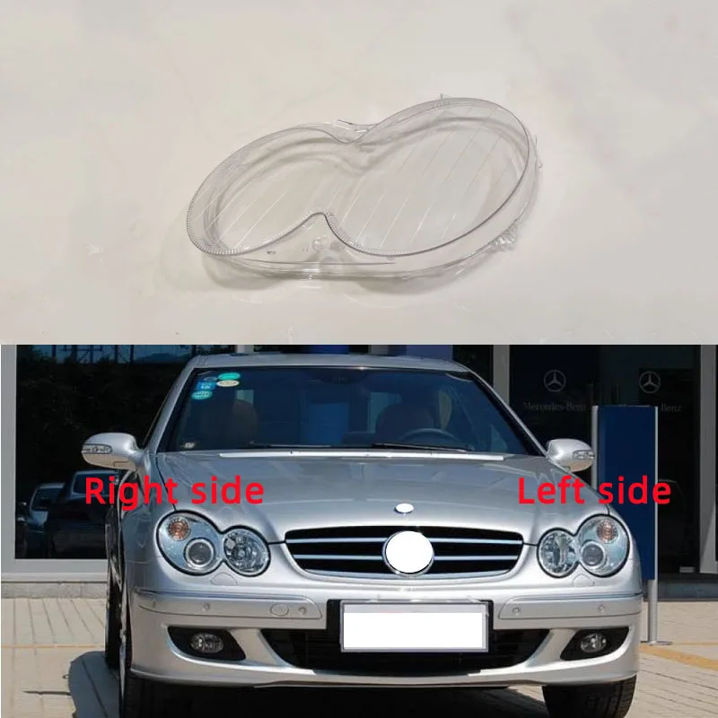 

Для Mercedes Benz CLK 2004 2005 2006, корпус фары, абажур, прозрачная крышка, стеклянная крышка фары