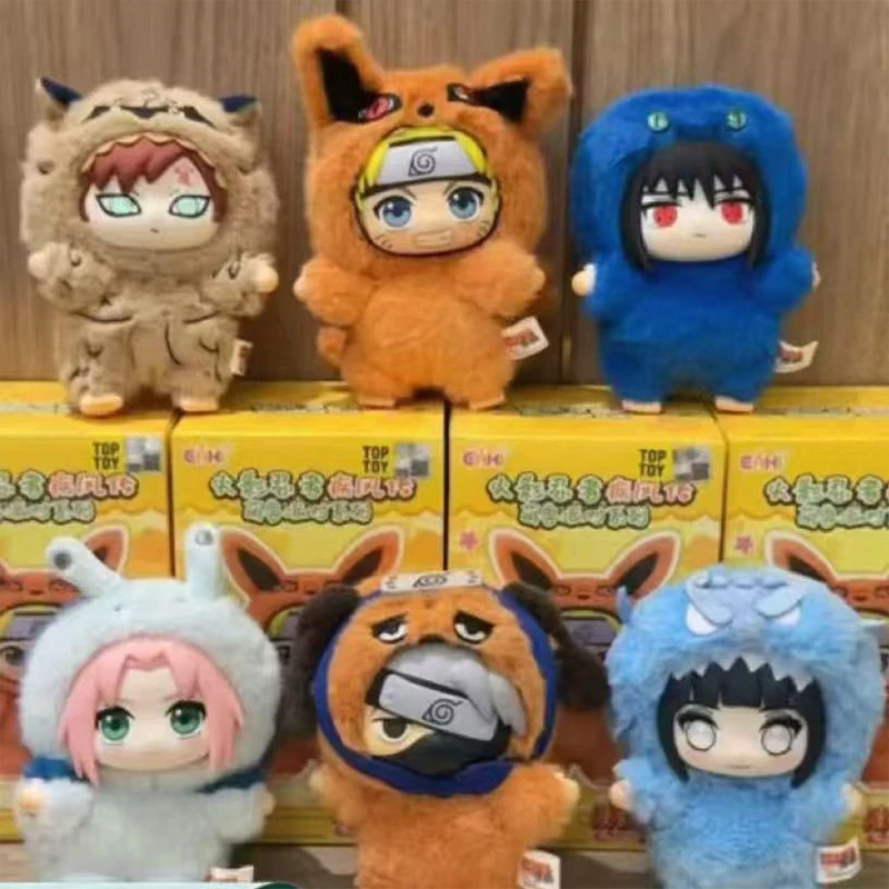 

Hot Naruto Itachi Sasuke Kakashi Gaara Series Blind Box Trendy Toy Figure Plush Pendant Collection Birthday Present
