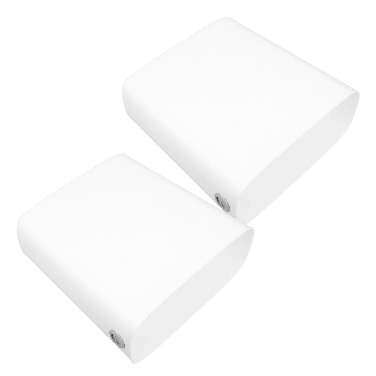 

2Pcs Slim Narrow White Trash Bin Plastic Garbage Container for Kitchen Bathroom Office Bedroom Small Space Waste Basket