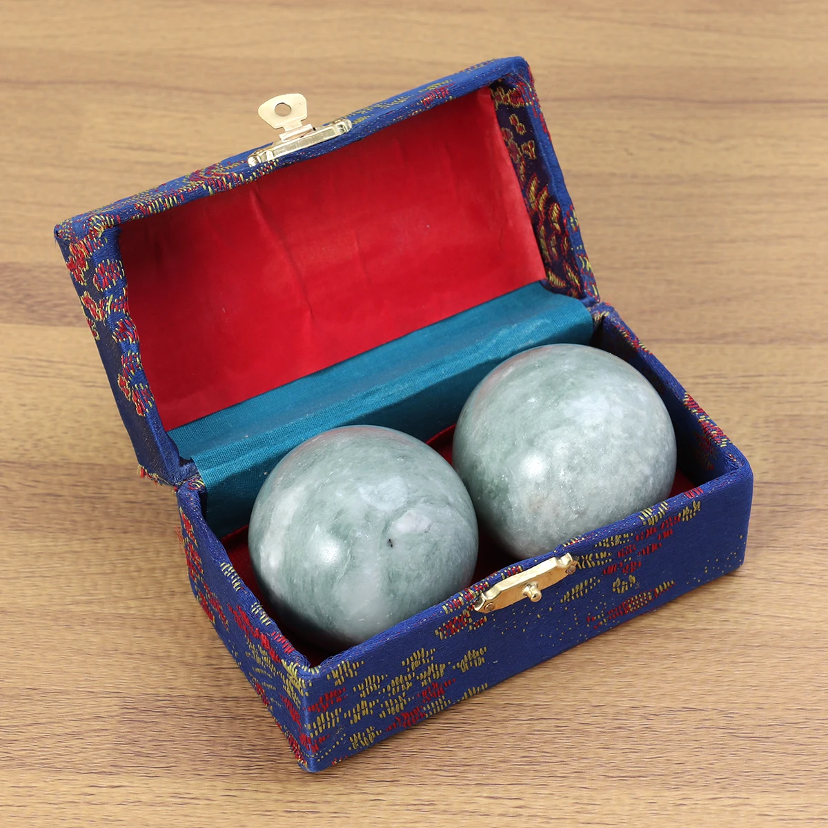 2 stks Marmeren Massage Bal Natuursteen Hand Oefening Bal Voor Relief Bloedcirculatie Baoding Bal Chinese Stenen Bal Senior