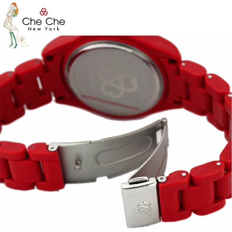 CHECHE CC007 Watch Female Fashion Versatile Sports Wind Commuter Calendar Simple Generous Casual Tide Send Gift Box