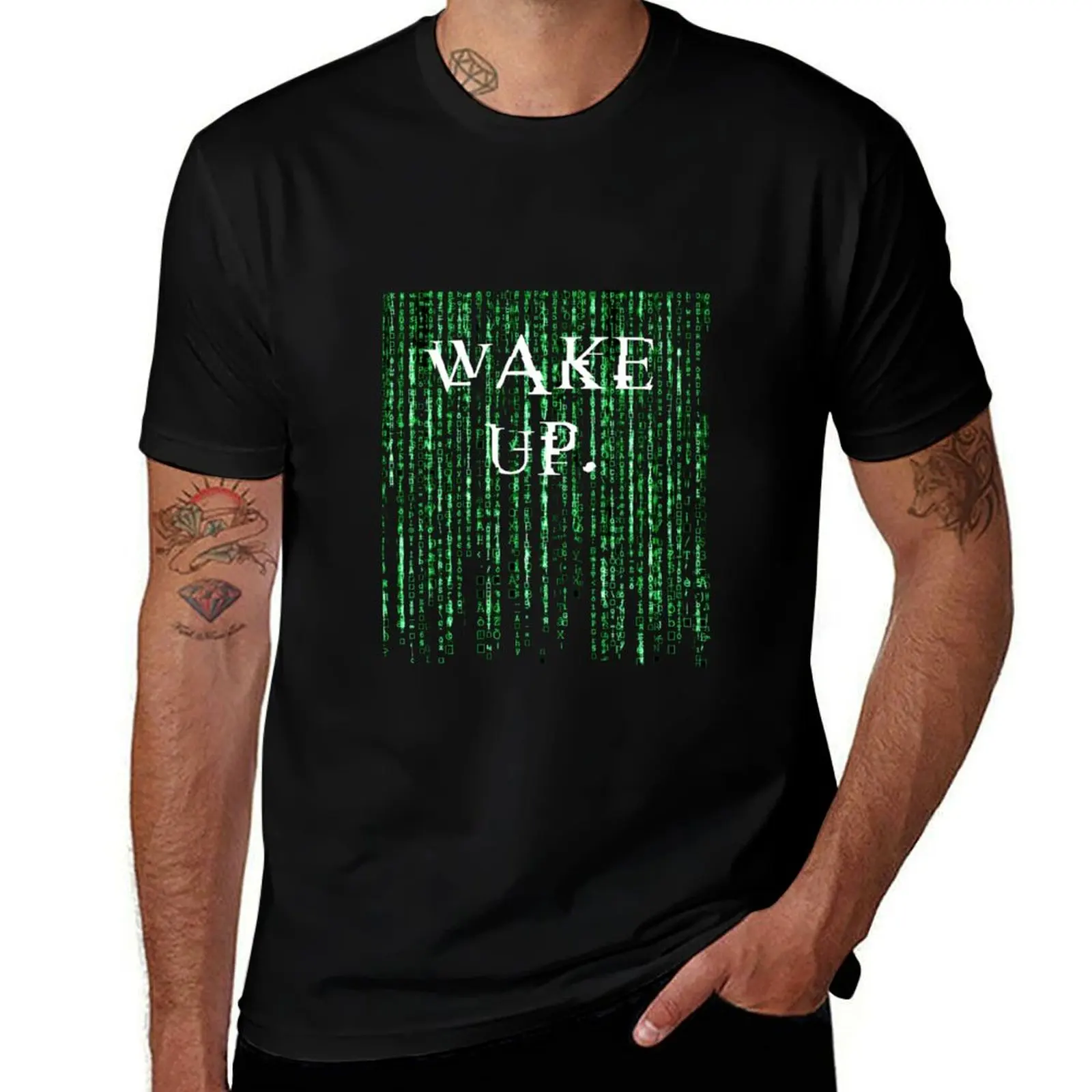 

Matrix Wake up Neo T-Shirt Lightweight Basic Short Sleeve Shirt
