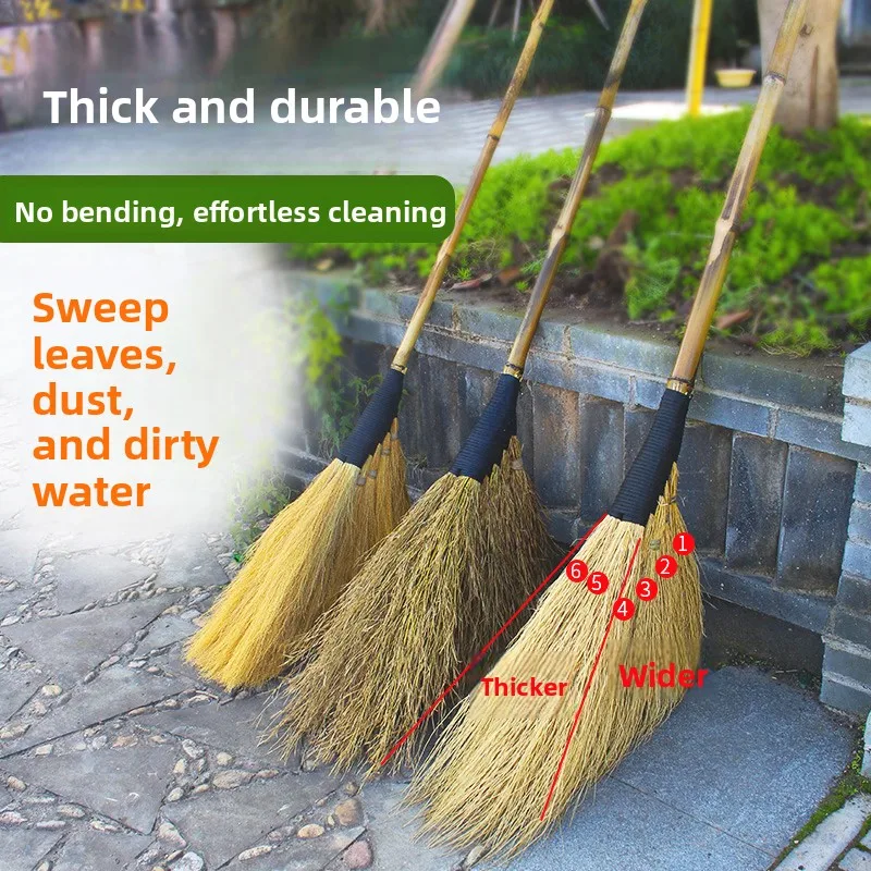 

Бамбуковая метла ручной работы для улицы, для уборки двора, специальная железная метла для подметания полов во дворе